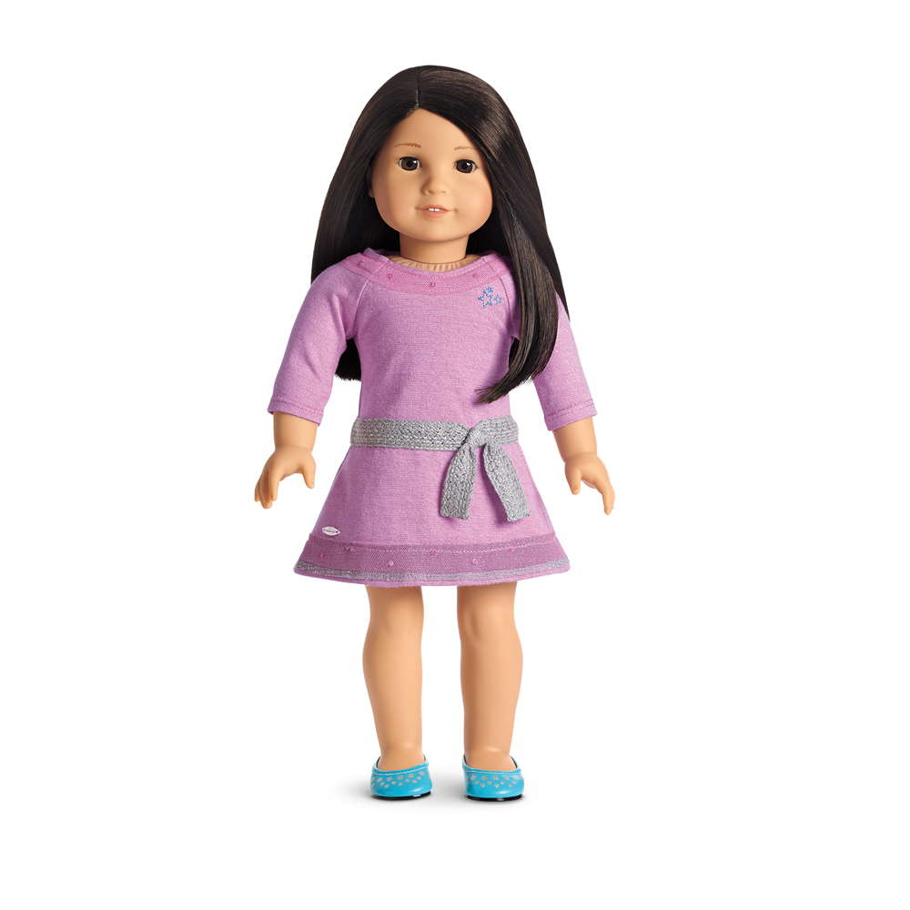 american girl purple sparkle outfit