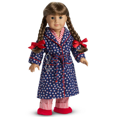 Molly's Red Striped Pajamas 18 Doll Clothes for American Girl Dolls