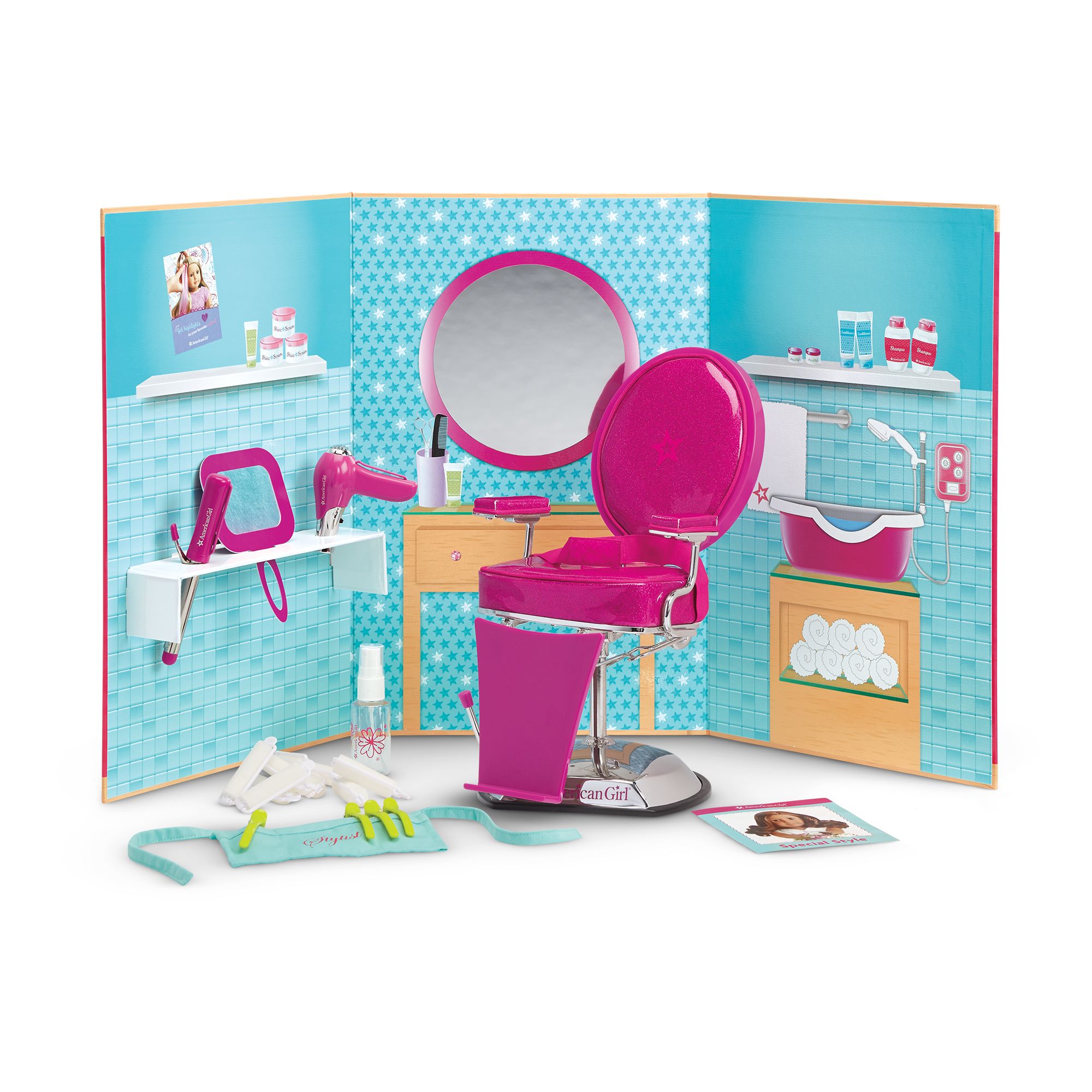 doll hair salon chair
