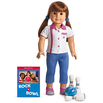 american girl bowling set