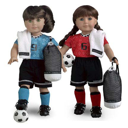 18 inch doll soccer outfit