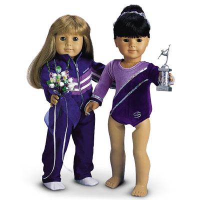 18 inch doll gymnastics set