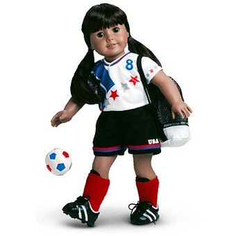 american girl doll soccer outfit