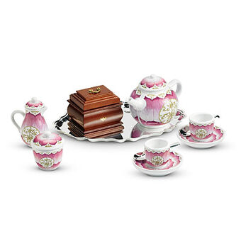 18 inch doll tea set