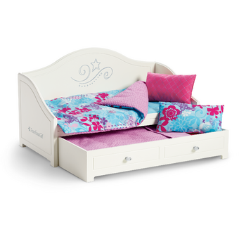 american girl canopy bed and bedding set