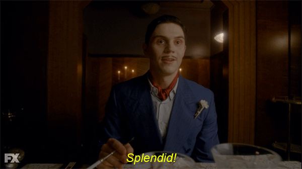 Image result for american horror story hotel james march gifs splendid