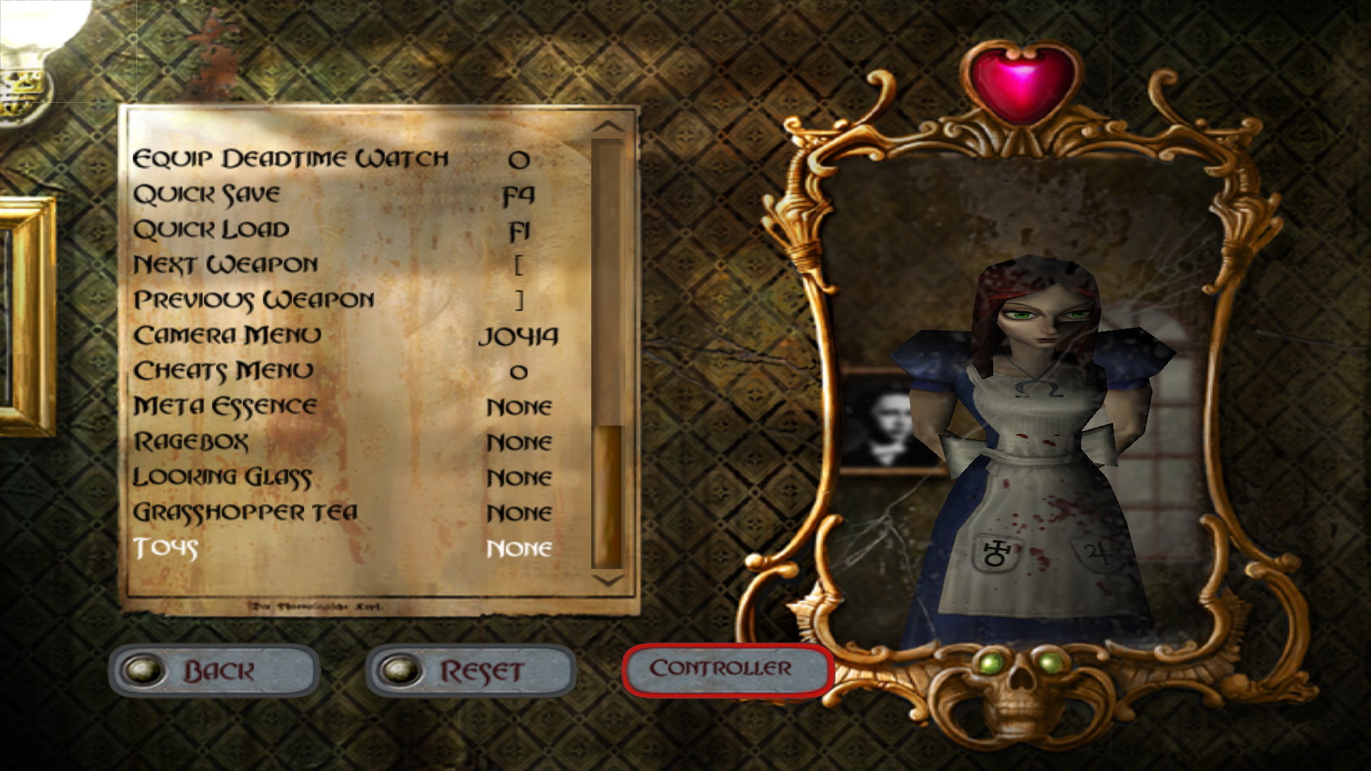 cheats for alice madness returns ps3