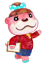 Nuria en Animal Crossing Happy Home Designer