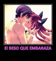 Beso que embaraza