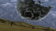 Madara desciende un asteroide