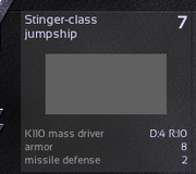 Stinger-class jumpship