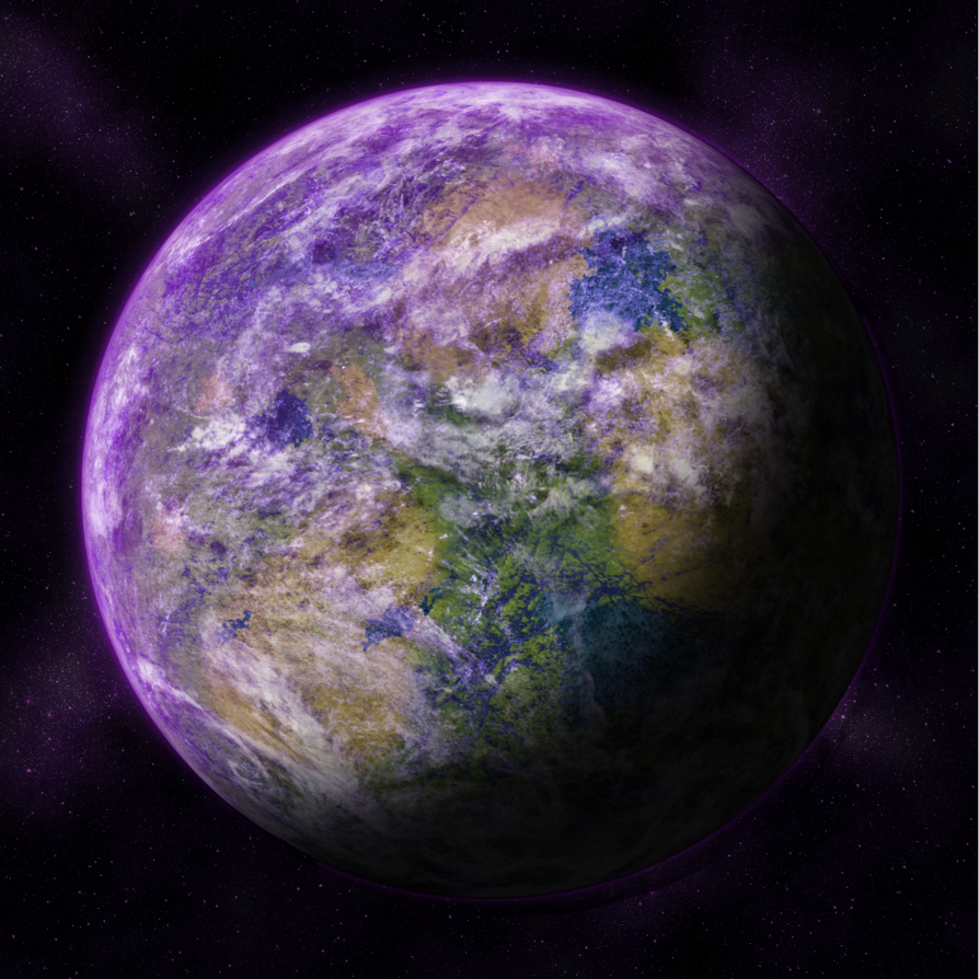 image purple planet by