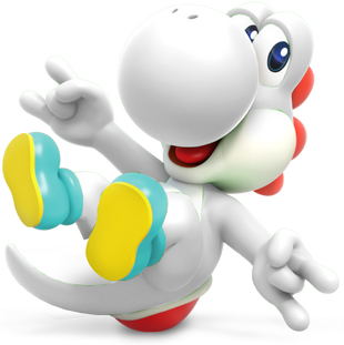 white yoshi figure