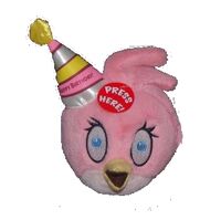 angry birds pink bird plush