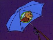 Umbrella with The Angry Beavers logo