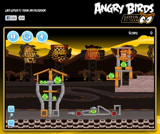 Angry birds lotus f1