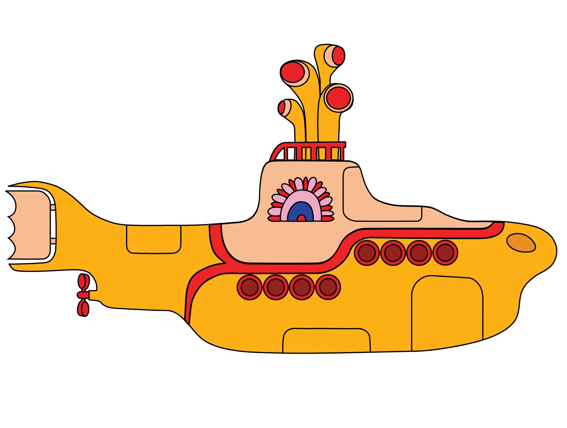 Изображение Tumblr static yellow submarine vector trace by jedigeek93