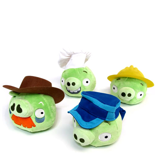 angry birds cowboy pig plush