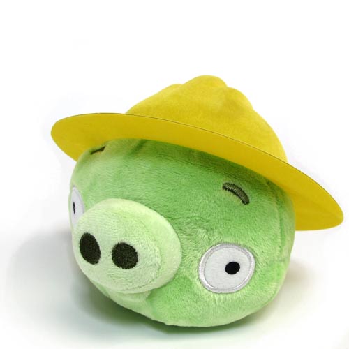 angry birds construction pig plush