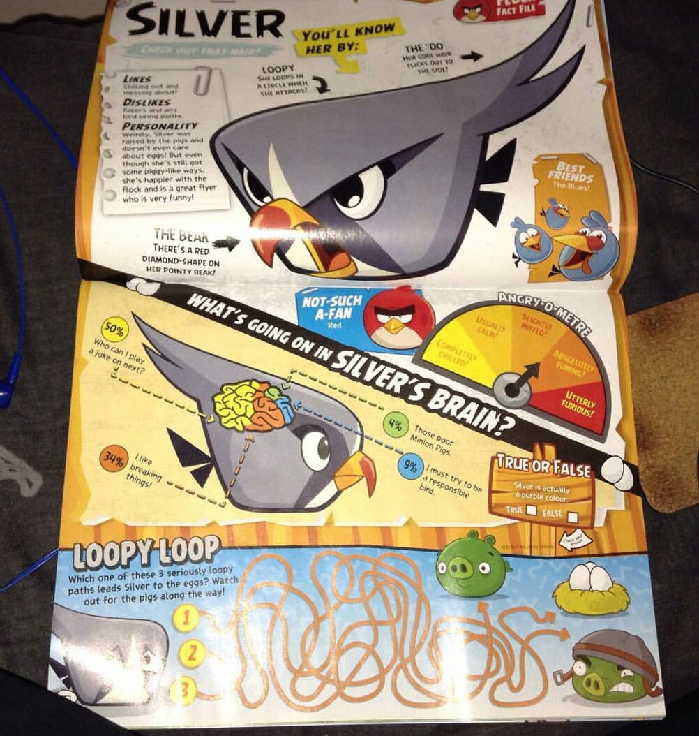 angry bird 2 silver