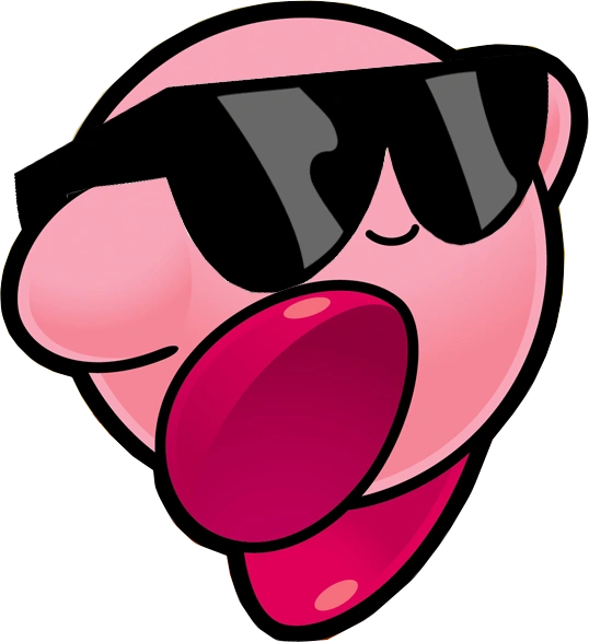 Imagen - Tumblr static kirby with shades render by torzk-d5rliq1.png