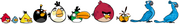 8 Angry Birds with 2 Rio Birds