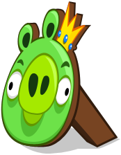 Cardboard king pig