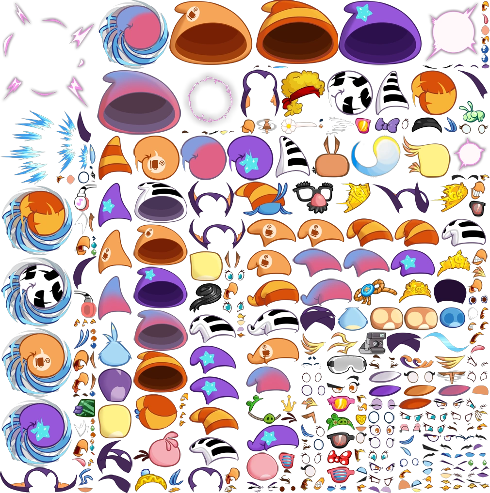 Angry Birds Stella Sprites