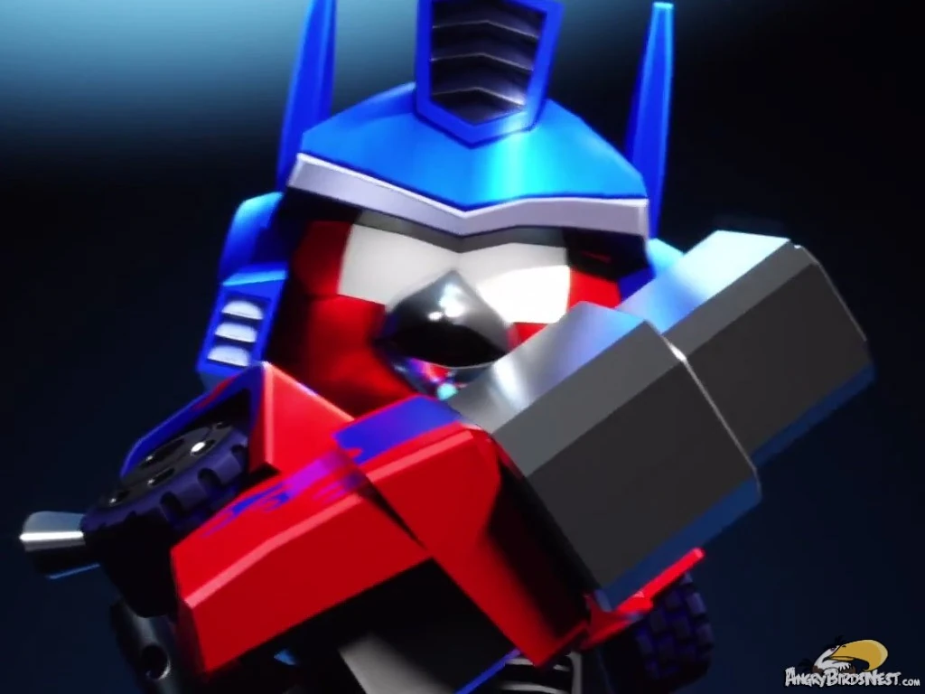 Obraz AngryBirdsTransformersRedBirdasOptimusPrimeFeatured