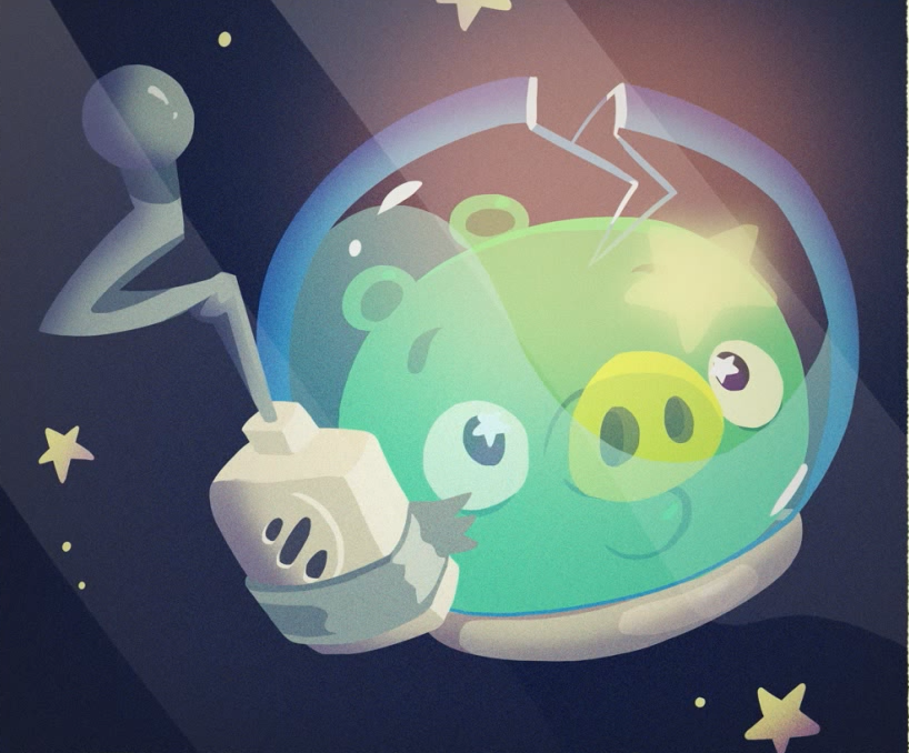 angry birds space pigs