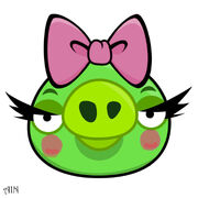 Angry bird female pig by life as a coder-d3h352i