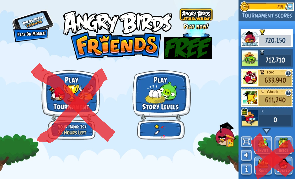 angry birds friends on facebook redeem code