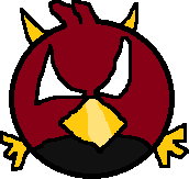 Realistic Evil Red - Angry Birds toons or Movie 2020 (Angry birds movie 3) red bird is Returns from invasion of the egg Minecraft Skin