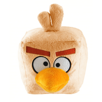 orange angry bird plush