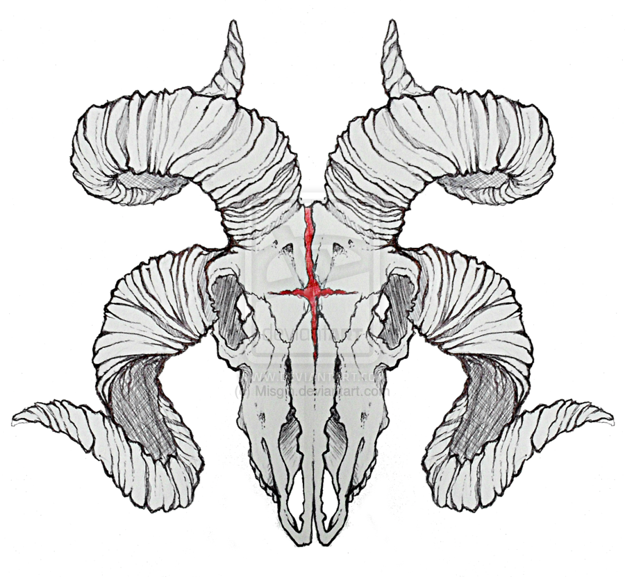 Image - Dreadful-goat-skull-tattoo-design.png | Animal Jam Clans Wiki