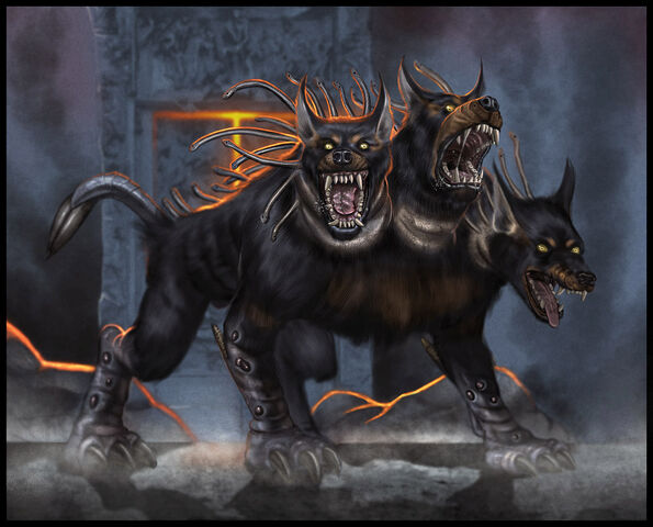 Image - Cerberus 2 headed three hell hounds dog hd-wallpaper-UdjD.jpg ...