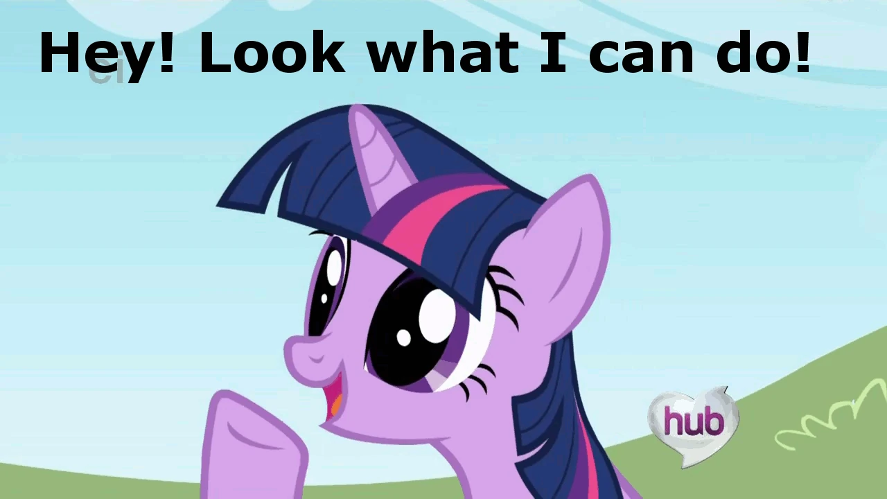 Image - 100903 safe twilight-sparkle animated wat caption funny animation-error wtf hub-logo.gif ...