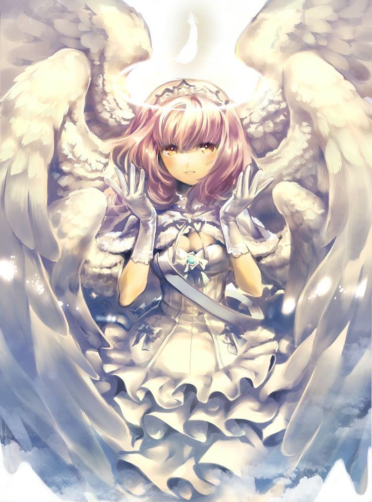 image 4f7cefc7b0ea5be6e525b2f084e10eef anime angel girl anime