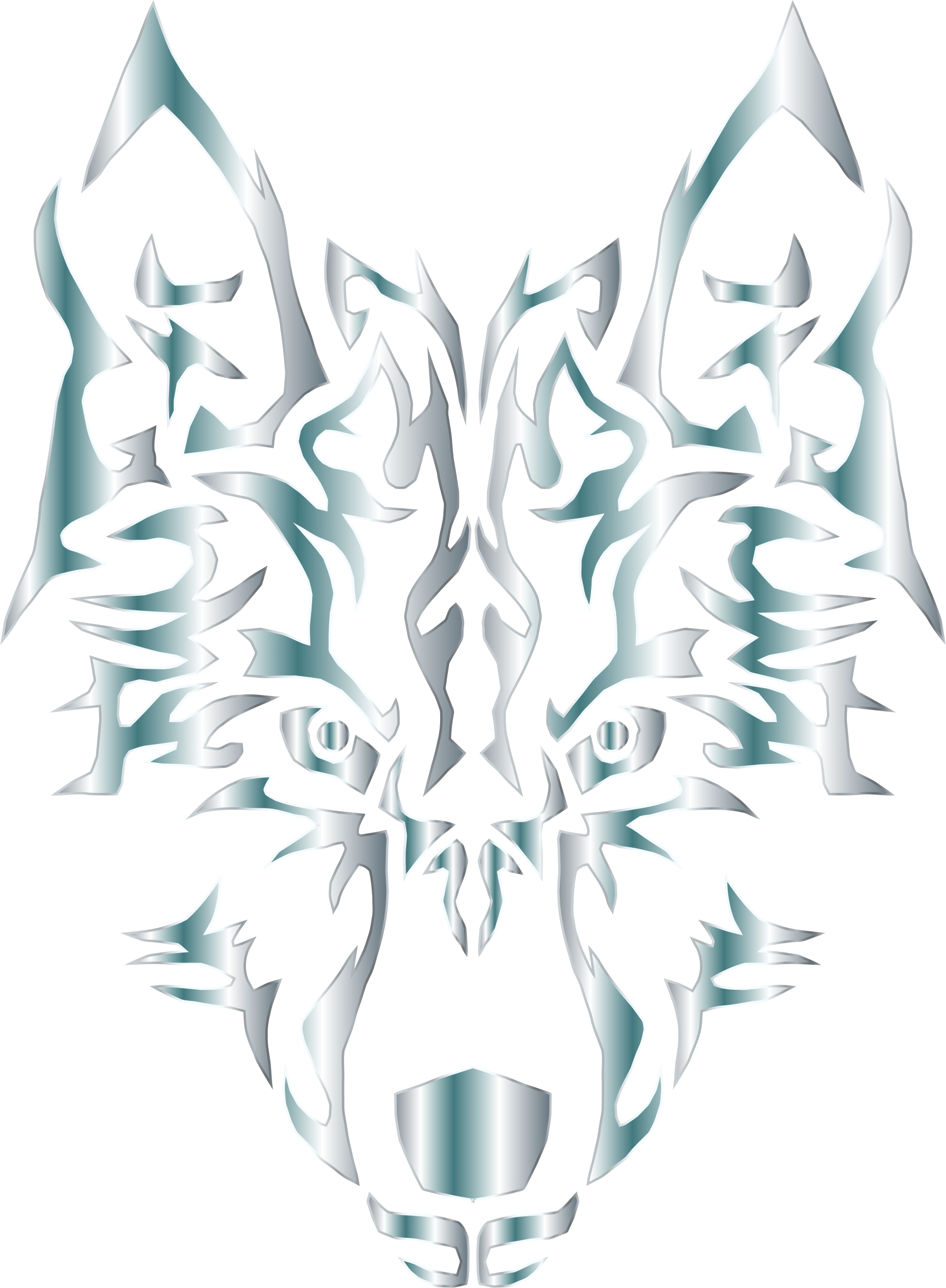 Image - Silver-Symmetric-Tribal-Wolf-No-Background.png | Animal Jam