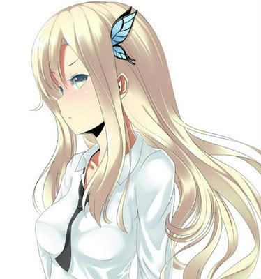 Image - Girl-blonde-butterfly-shirt-look-anime zps68b426e4-1.jpg ...