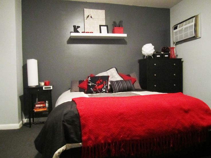 Red Black And White Bedroom Decorating Ideas Sistem As Corpecol