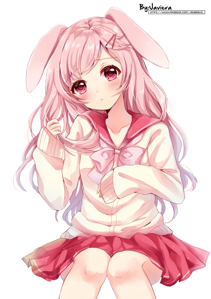 image bunny anime girl render by mikushooter d9zqn4o png animal