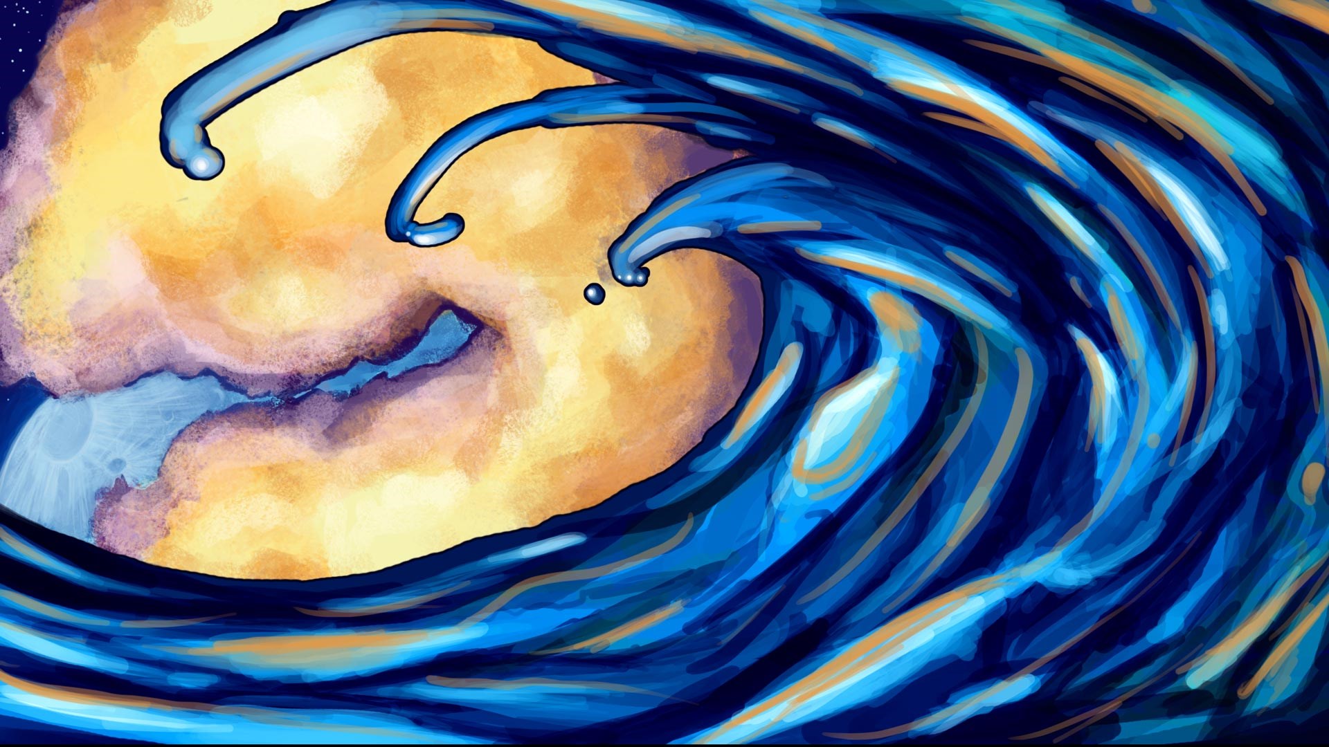 image ocean waves art hd wallpaper jpg animal jam clans wiki