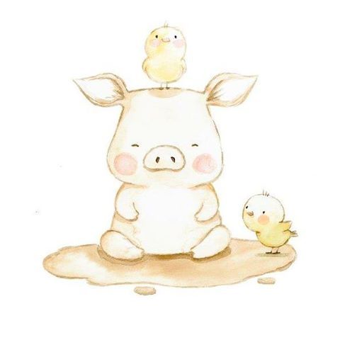 image 3556bbaf39fadc2bdf677fe81ca55d70 pig drawings cute cute pig