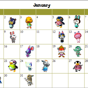 List Of Villagers By Birthday City Folk Animal Crossing Wiki