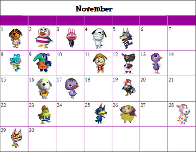 March birthdays villager list crossing animal animalcrossing calendar folk wikia List of Villager Birthdays in City Folk | Animal Crossing Wiki | FANDOM