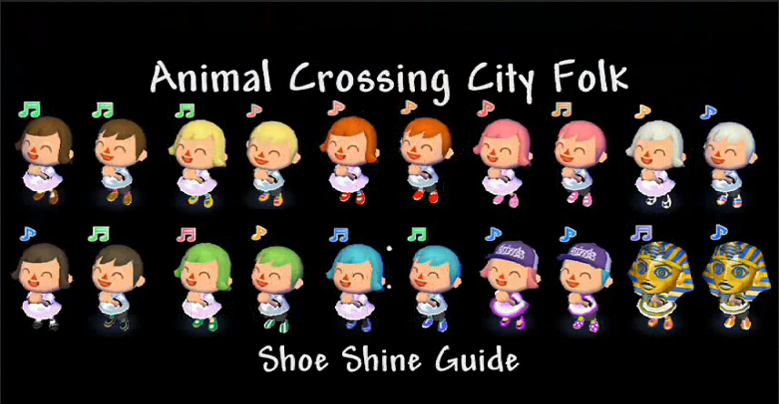 Hairstyle Colors Animal Crossing City Folk Hairstyle Colors Animal Crossing City Folk