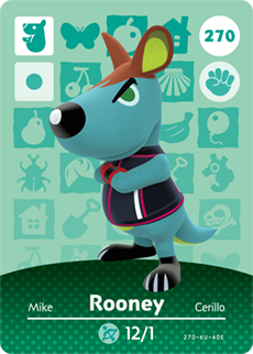 Animal Crossing Villager Rooney