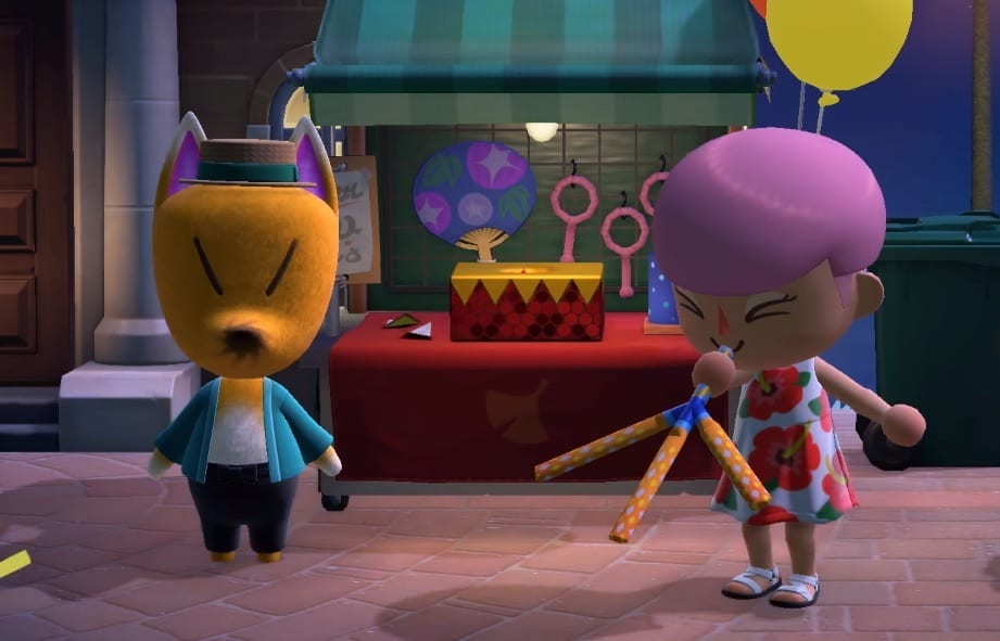 animal crossing uchiwa fan