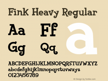 fink heavy font